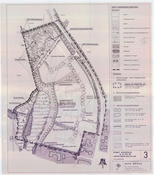 Grünordnungspläne zu B-Plan 33 - Am Steinhof: Planung