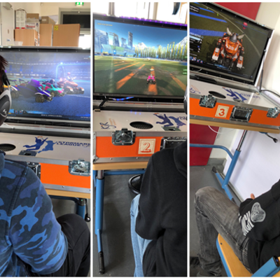 Konsolen mit Spielern